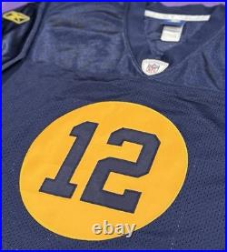 Authentic Aaron Rodgers #12 Green Bay Packers 1929 Throwback Reebok Jersey 46