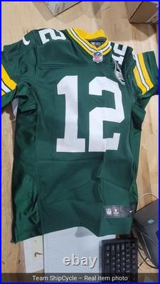 Authentic Aaron Rodgers Green Bay Packers 100th Nike Elite Jersey Mens S G1N