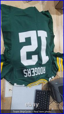 Authentic Aaron Rodgers Green Bay Packers 100th Nike Elite Jersey Mens S G1N