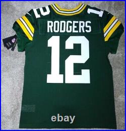 Authentic Aaron Rodgers Green Bay Packers Nike Vapor Elite Jersey Size 40 (M)