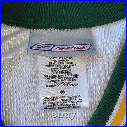 Authentic Brett Favre Green Bay Packers Jersey 48 Reebok Helmet Tag