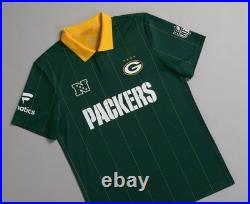 Authentic Green Bay Packers Fanatics NFL Football x Football Jersey Size Small