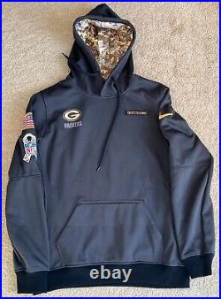 Authentic Nike NFL Green Bay Packers 2016 Salute to Service Pullover Mens L
