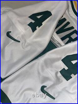Authentic Nike White Brett Favre Green Bay Packers jersey mens 44 Clean Sewn 90s