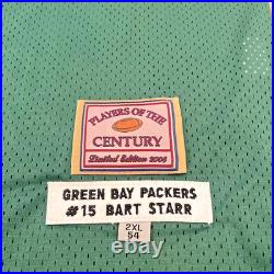 Authentic Rare Limited Green Bay Packers Bart Starr Jersey Mens XXL 54 2004