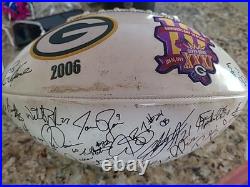 Autographed 2006 Green Bay Packers Football, Favre And Team