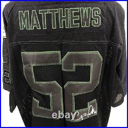 Autographed Clay Matthews Blackout jersey sz 52 Green Bay Packers NFL