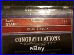 BART STARR 2015 Topps 60th Anniversary Rookie RC Reprint GOLD 1/1 Auto Packers