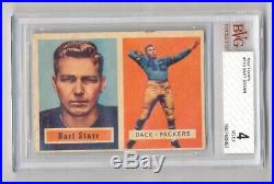 Bart Starr 1957 Topps #119 Rookie Rc Beckett Bvg 4 Vg-ex Packers