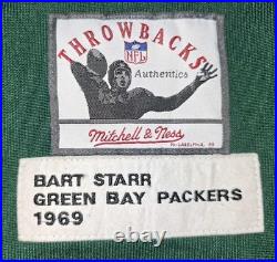 Bart Starr 1969 Green Bay Packers Mitchell & Ness Authentic Throwback Jersey 56