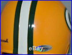 Bart Starr Autographed 2 Bar Mini Helmet Green Bay Packers Hof 77 Sb I & II Jsa