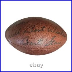 Bart Starr Autographed Wilson Football Packers No Coa PERSONALIZED Ball Inflates