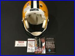 Bart Starr Brett Favre Aaron Rodgers PACKERS Autographed Full Size Pro Helmet