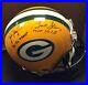 Bart_Starr_Brett_Favre_Packers_Dual_Autographed_Riddell_Full_Size_Helmet_WithCOA_01_gsds