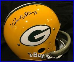 Bart Starr Green Bay PACKERS Autographed Full Size THROWBACK Helmet TRI STAR