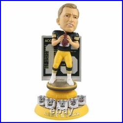 Bart Starr Green Bay Packers 5x Super Bowl Champion Ring Base FOCO Bobblehead