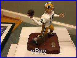 Bart Starr Green Bay Packers Danbury Mint Statue No Box Custom No Coa White