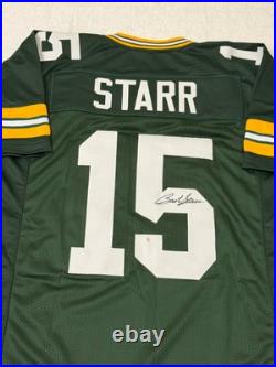 Bart Starr Green Bay Packers Signed Football Jersey with COA
