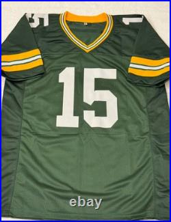 Bart Starr Green Bay Packers Signed Football Jersey with COA