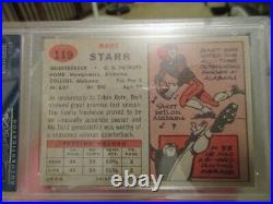 Bart Starr Rookie Card 1957 Topps Football #119 Psa 4.5 (vg-ex+) Looks Nice