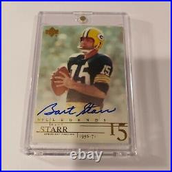 Bart Starr auto 2001 Upper Deck Legends autograph Green Bay Packers HOF