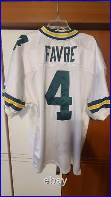 Brett Favre 2007 Green Bay Packers NFL Reebok Authentic Road Jersey Size 54