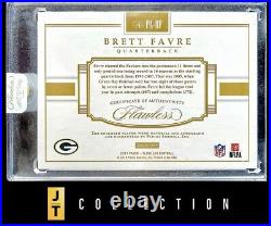 Brett Favre 2018 Panini Flawless 1/1 PATCH AUTO ONLY ONE EVER MADE