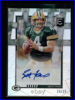 Brett Favre 2020 Donruss Elite Packers Autograph Auto #34/35 Fc2736