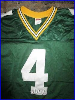 Brett Favre #4 Green Bay Packers Wilson Premier Sewn NFL Jersey LG Large Mens