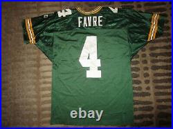 Brett Favre #4 Green Bay Packers Wilson Premier Sewn NFL Jersey LG Large Mens