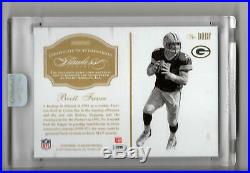 Brett Favre Auto Game-used Jersey Logo Patch /5 2016 Panini Flawless Autograph