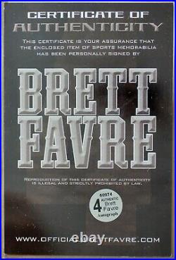 Brett Favre Autographed and Framed Green Packers Jersey Auto Favre COA (D1-L)