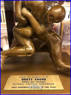 Brett Favre Green Bay Packers 2002 Player Of Year Statue 1/1 Hof NFL Qb Sb Week