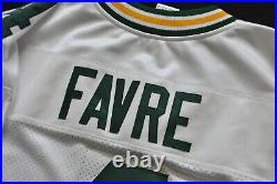 Brett Favre Green Bay Packers Reebok White Jersey Authentic On Field 48 Sewn XL