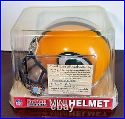 Brett Favre HOF Green Bay Packers Signed Mini Helmet AUTO Autographed COA