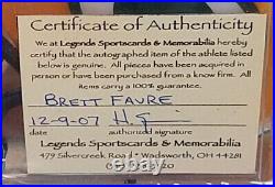 Brett Favre HOF Green Bay Packers Signed Mini Helmet AUTO Autographed COA