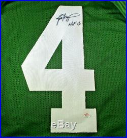 Brett Favre / NFL Hall Of Fame / Autographed Green Bay Packers Custom Jersey Coa