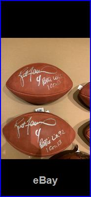 Brett Favre Reggie White Auto Signed Duke Football Packers Super Bowl 31 1996