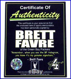 Brett Favre Signed 8x10 Photo Display 2 Coins Highland Mint Framed BF COA Auto
