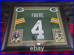 Brett Favre Signed Custom Framed Green Bay Packers Jersey Display Favre Brett Favre Signed Custom Framed Green Bay Packers Jersey Display Favre