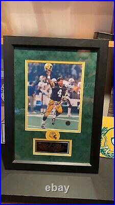 Brett Favre Super Bowl XXXI Framed/Matted Autographed Picture WithCOA Packers