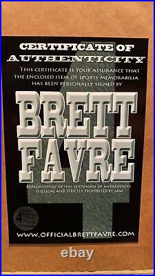 Brett Favre Super Bowl XXXI Framed/Matted Autographed Picture WithCOA Packers