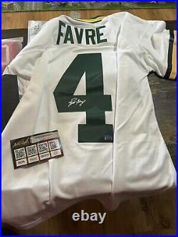 Brett favre Autographed Authenic mitchell ness jersey Green Bay Packers