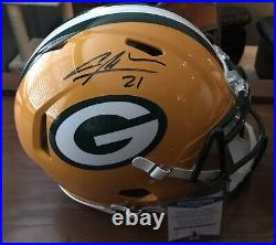 CHARLES WOODSON Signed Speed Authentic Full Size Helmet AUTO Beckett Packers