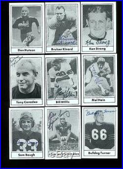 COMPLETE AUTOGRAPHED SIGNED 1977 Touchdown Set (50 Cards) withCOA