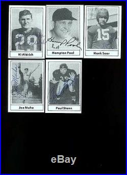 COMPLETE AUTOGRAPHED SIGNED 1977 Touchdown Set (50 Cards) withCOA