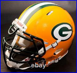 CUSTOM GREEN BAY PACKERS NFL Riddell Full Size SPEED Football Helmet