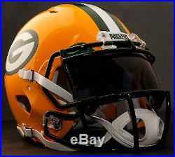CUSTOM GREEN BAY PACKERS NFL Riddell Revolution SPEED Football Helmet