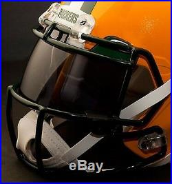 CUSTOM GREEN BAY PACKERS NFL Riddell Revolution SPEED Football Helmet