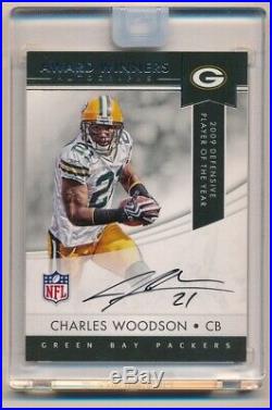 Charles Woodson 2018 Panini One Award Winners On Card Autograph Packers Auto Sp